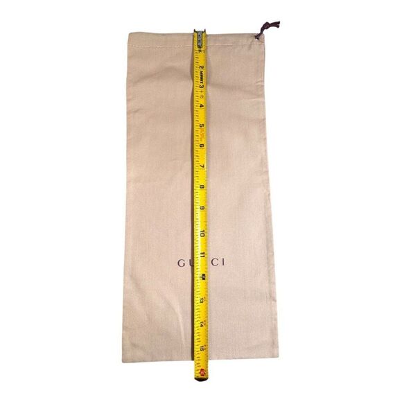 Gucci Beige Dust Bags Pair For Shoes Authentic Drawstring Closure Set 2 Storage - Picture 5 of 5